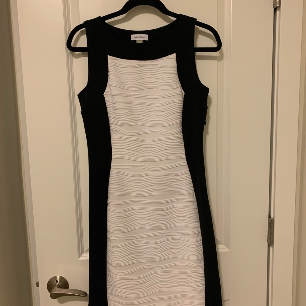 Calvin Klein cocktail dress.